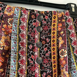 Lived to Be Spoiled Womens Wide Leg Flowered Pants Size Large